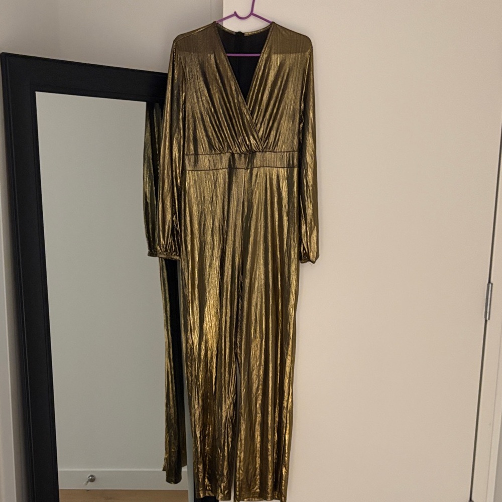 Gold Metallic One Piece Jumper
